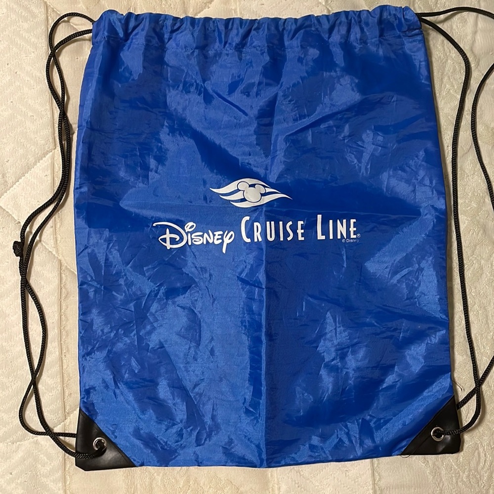 Disney Cruise Line drawstring backpack bag
